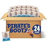 PIRATE'S BOOTY Aged White Cheddar Cheese Puffs Bags, .5 oz (24 Count) | Aged White Cheddar Cheese Puffs, Peanut and Tree Nut Free Kids Snacks, Snacks for Kids and School Lunches, 24 bags