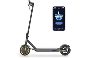 WERHY H7 Electric Scooter, 8.5" Tires, Up to 20 Miles Range, 350W Motor & 19 MPH Portable Folding Commuting Electric Scooter for Adults with Double Braking System and App