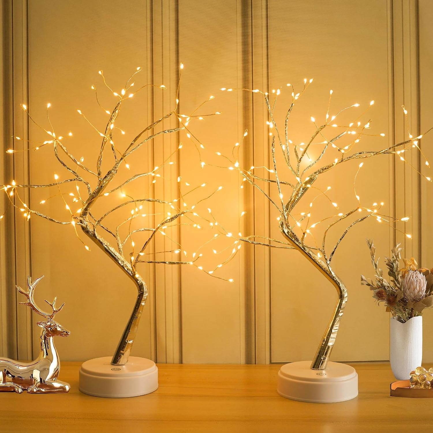 Trees - 2-Pack Fairy Light Spirit Tree for Indoor Christmas Decorations, Timer Function 20