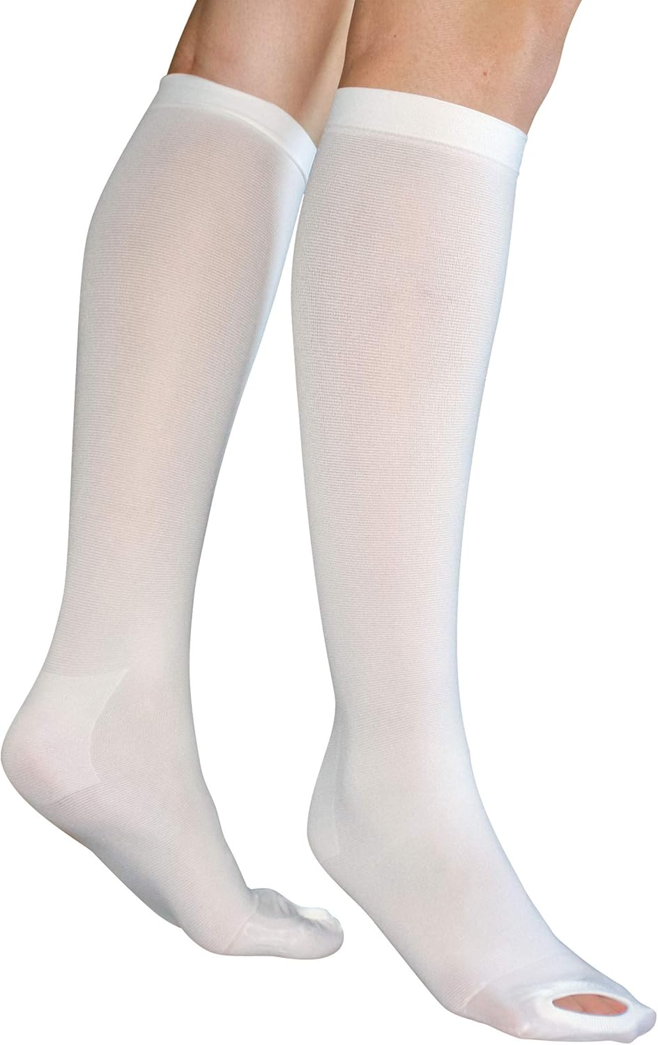 Blue Jay An Elite Healthcare Brand Complete Medical Anti - Embolism Stockings - 15-20 mmHg | Knee High With Inspection Toe, Medium / Long , Designed To Offer Comfort