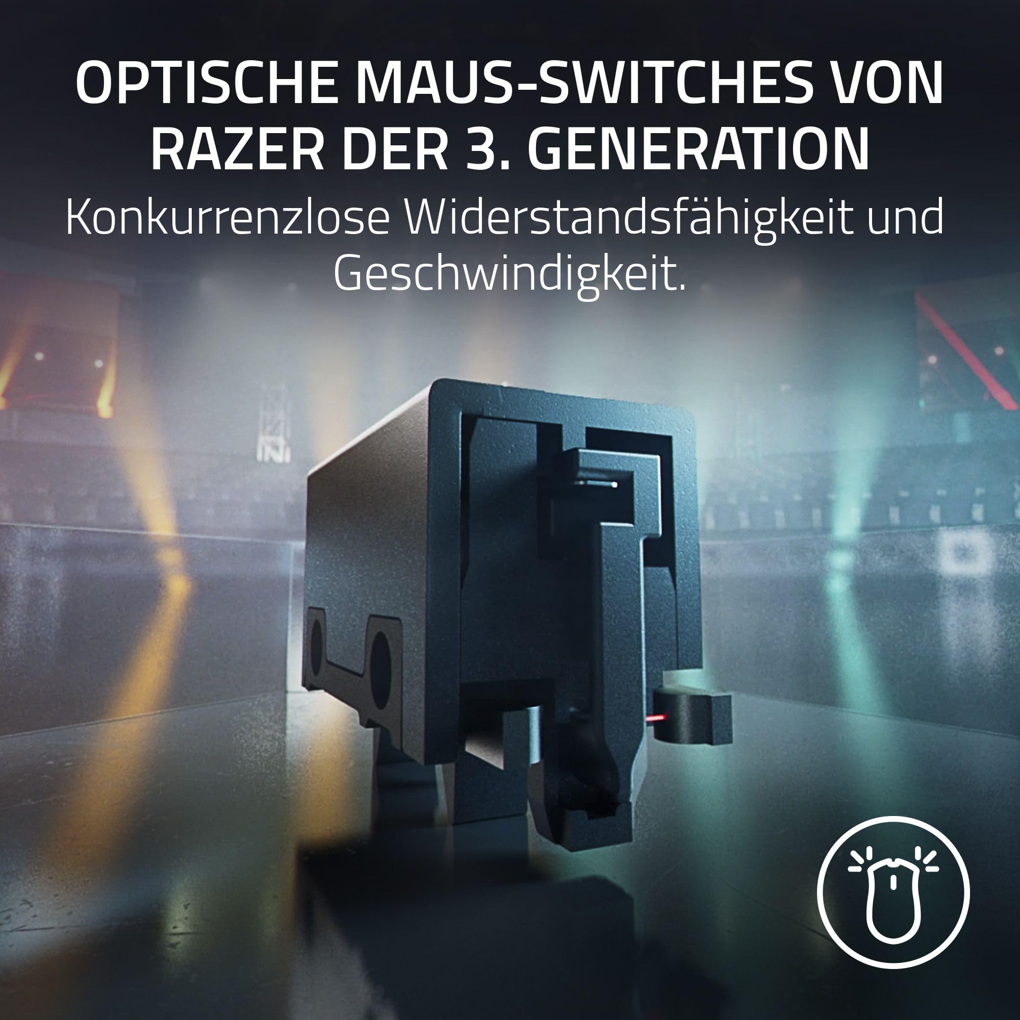 Razer DeathAdder V3 HyperSpeed - Ultra leichte kabellose ergonomische E-Sport Gaming-Maus mit 26K DPI (55g leicht, Soft-Touch-Beschichtung, 100 Stunden Laufzeit, HyperSpeed mit 8K Hz) Schwarz 6