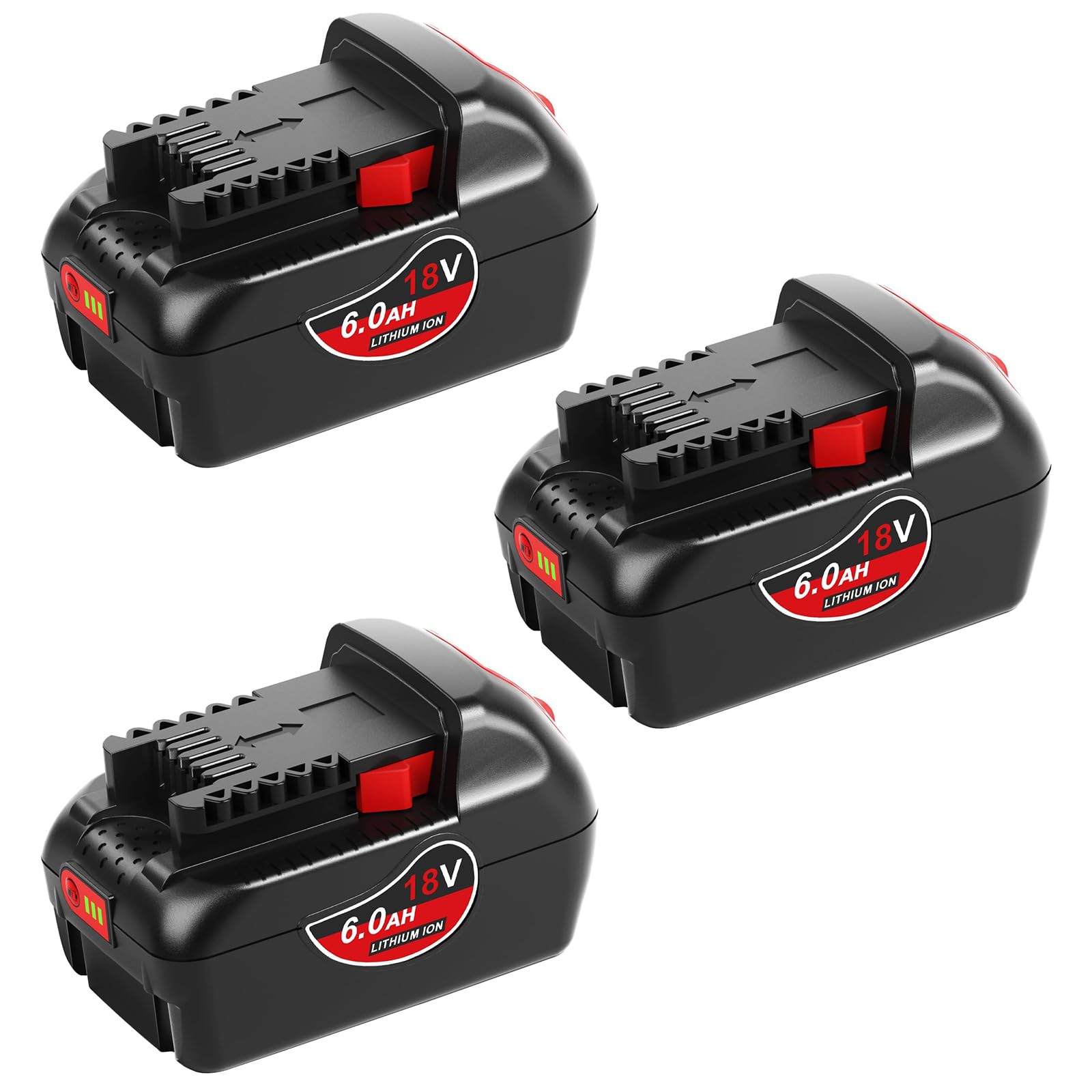 Photo 1 of COOMYXIN 6.0Ah Replacement for Milwaukee M18 Battery with Genuine Capacity and Replacement for M18 Battery Charger with USB Compatible with Milwaukee Tools (2-Pack 6.0Ah and N12-18C)