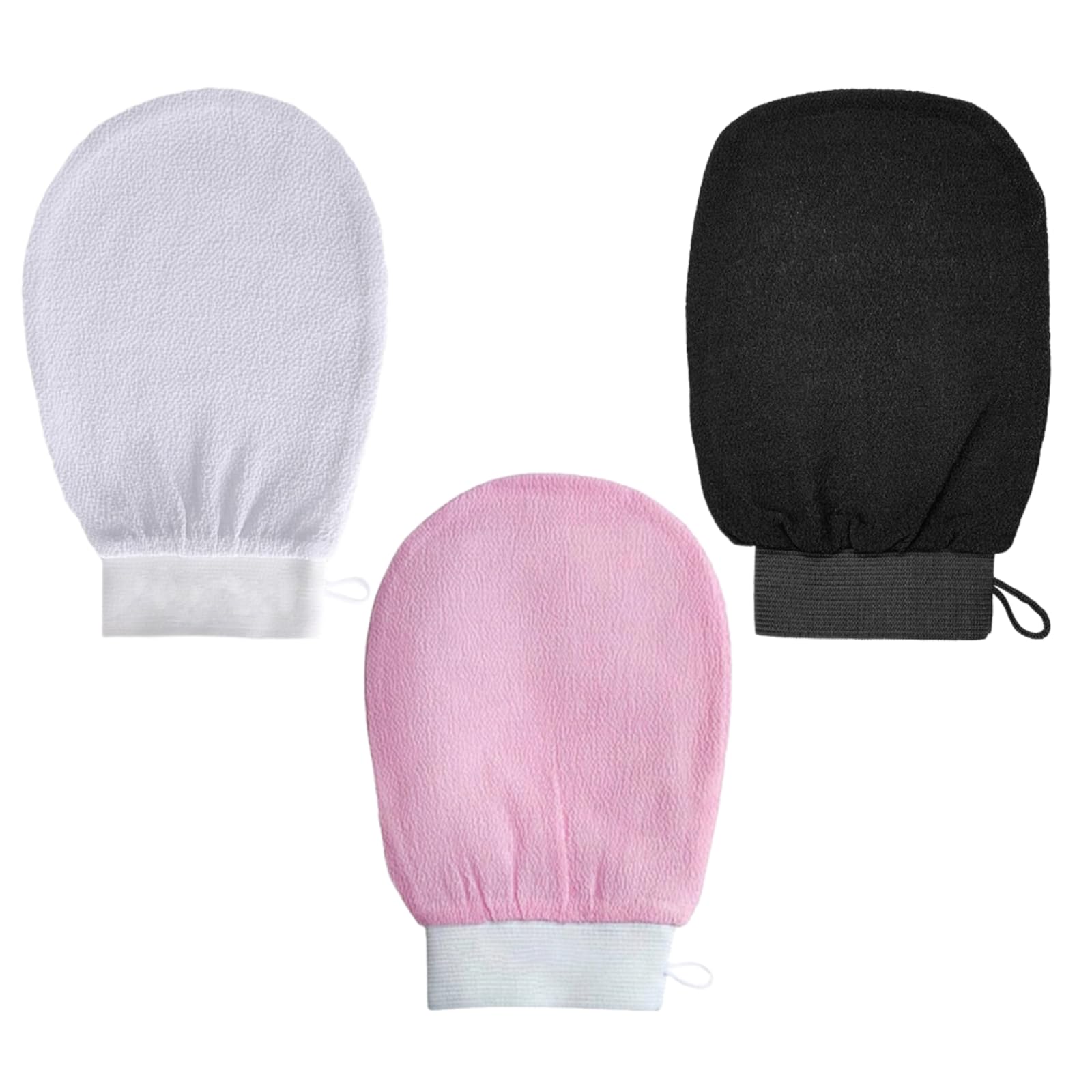 LIANRISES 3pcs Silkify Exfoliating Glove Body Exfoliator Mitt Shower Gloves Exfoliating Gloves Exfoliating Mitt for Spa Massage Body Scrubs Dead Skin Cell Remover
