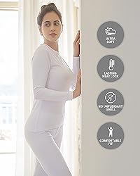 WEERTI Thermal Underwear for Women Long Johns with