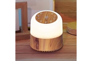 MRSCOZ White Noise Machine with 32 Soothing Sounds, 9 Colors Night Lights, Auto-Off Timer, Adjustable Volume, Sleep Sound Machine for Babys, Kids, Adults