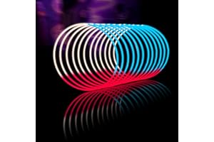 Glow Fever Glow Sticks Bulk 4th of July 100ct Red White Blue 22'' Glow Necklaces with Connectors, for Patriotic National Memorial Day Party Festivals Raves