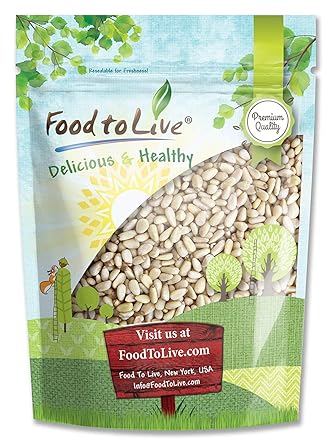 Amazon Com Raw Pine Nuts 8 Oz Bag Grocery Gourmet Food
