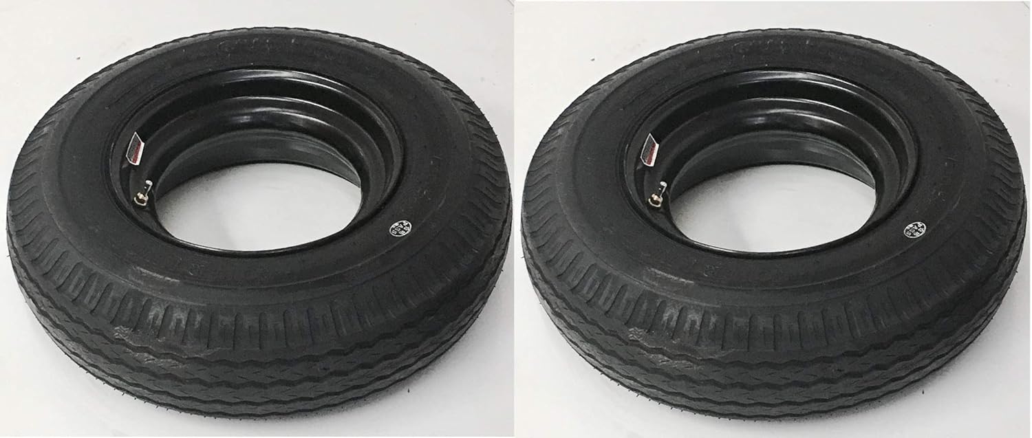 Automotive Two Open Mobile Home Trailer Tires On Rims 7X14.5 714.5 14.