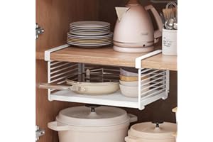 Under Shelf Storage, Detachable Under Shelf Basket, Metal Hanging Under Cabinet Organizer for Laundry Room, Cabinet, Shoe Ben