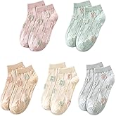 Glamorstar Women Socks Cotton No Show Low Cut Socks Ankle Sock 5 Pack