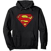 Superman Faded Logo Pullover Hoodie