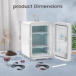 Electactic Compact Mini Fridge, 15 Can Portable