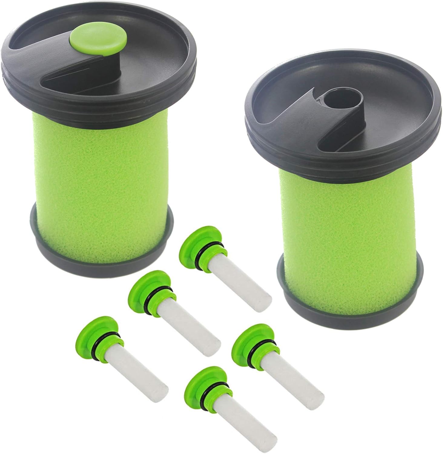 Spares2go Green Washable Filter for Gtech Multi MK2 K9 Cordless Vacuum