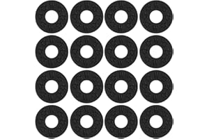 Penitue 16pcs Guitar Strap Lock, TPR Guitar Strap Blocks Easy to Install Protector Fastener Secure Block for Bass Ukulele Aco