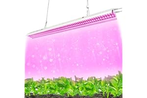 Monios-L LED Grow Light,Hanging Plant Light for Indoor Vegetable Growing System,Full Spectrum T5 4FT 60W Growing Strips,Individual ON/Off Switch for Seed Starting/Hydroponic