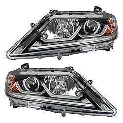 TRQ Headlight Assembly Set Headlights Driver