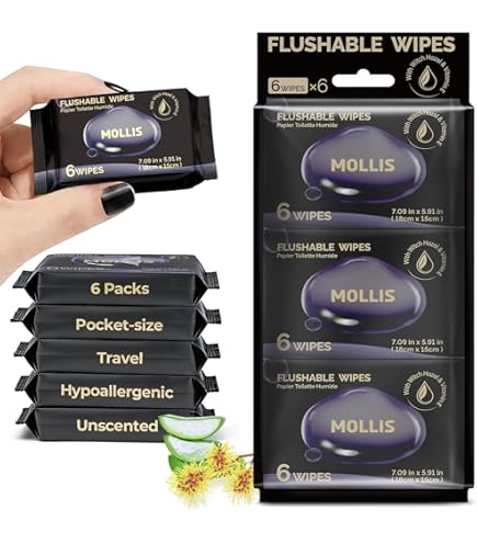 WONDERFUL Flushable Butt Wipes, Unscented 100% Plant-Based Wet Wipes For Adults & Kids, Sewer & Septic Safe, Gentle For Sensitive Skin, Wipes Flushable Pack For Bathroom & Travel, 6-Pack (360 Wipes - View #8