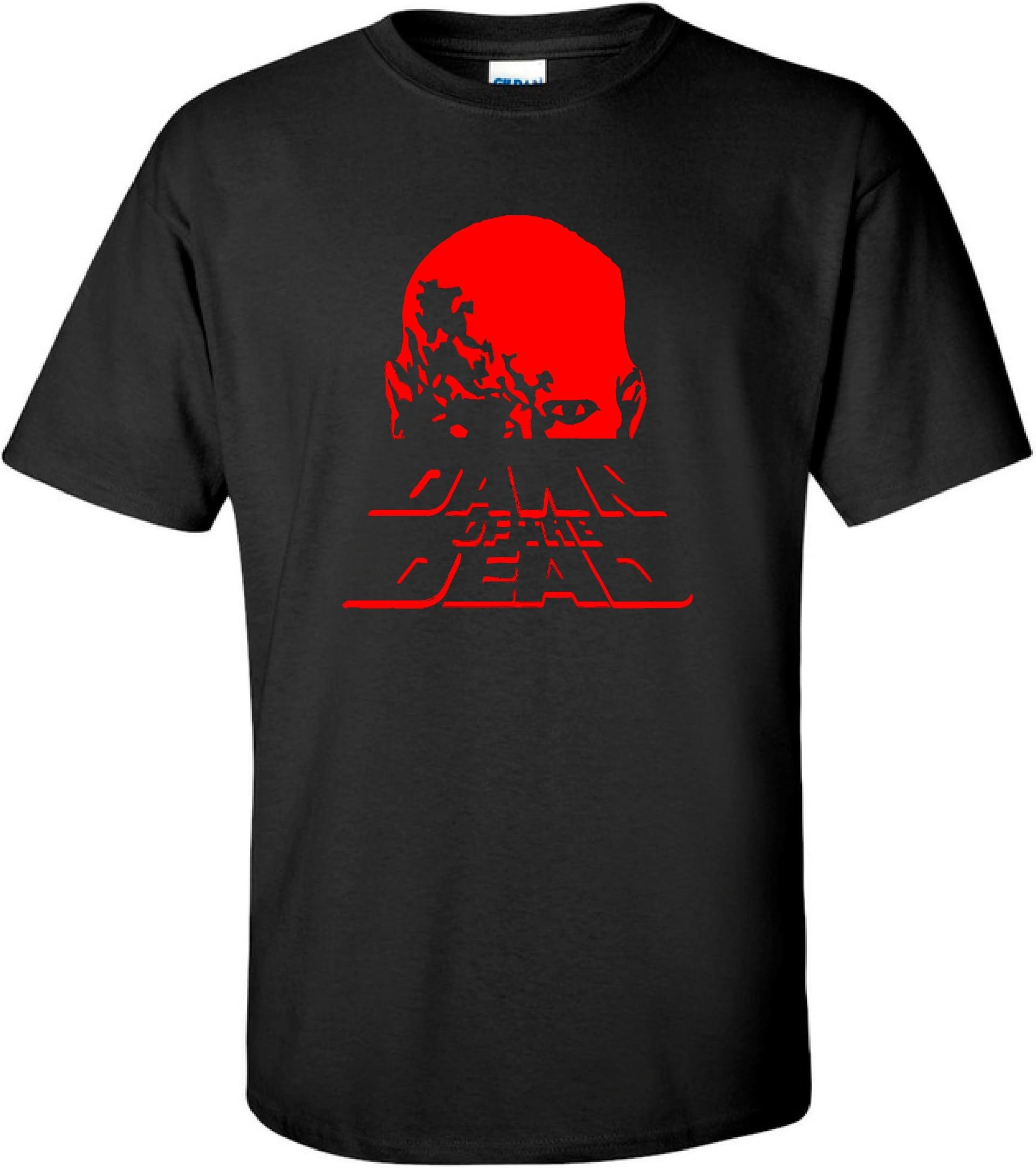 gildanDawn of The Dead Zombie Horror 70s Movie Inspired Retro Mens T-Shirt (x-Large) Black