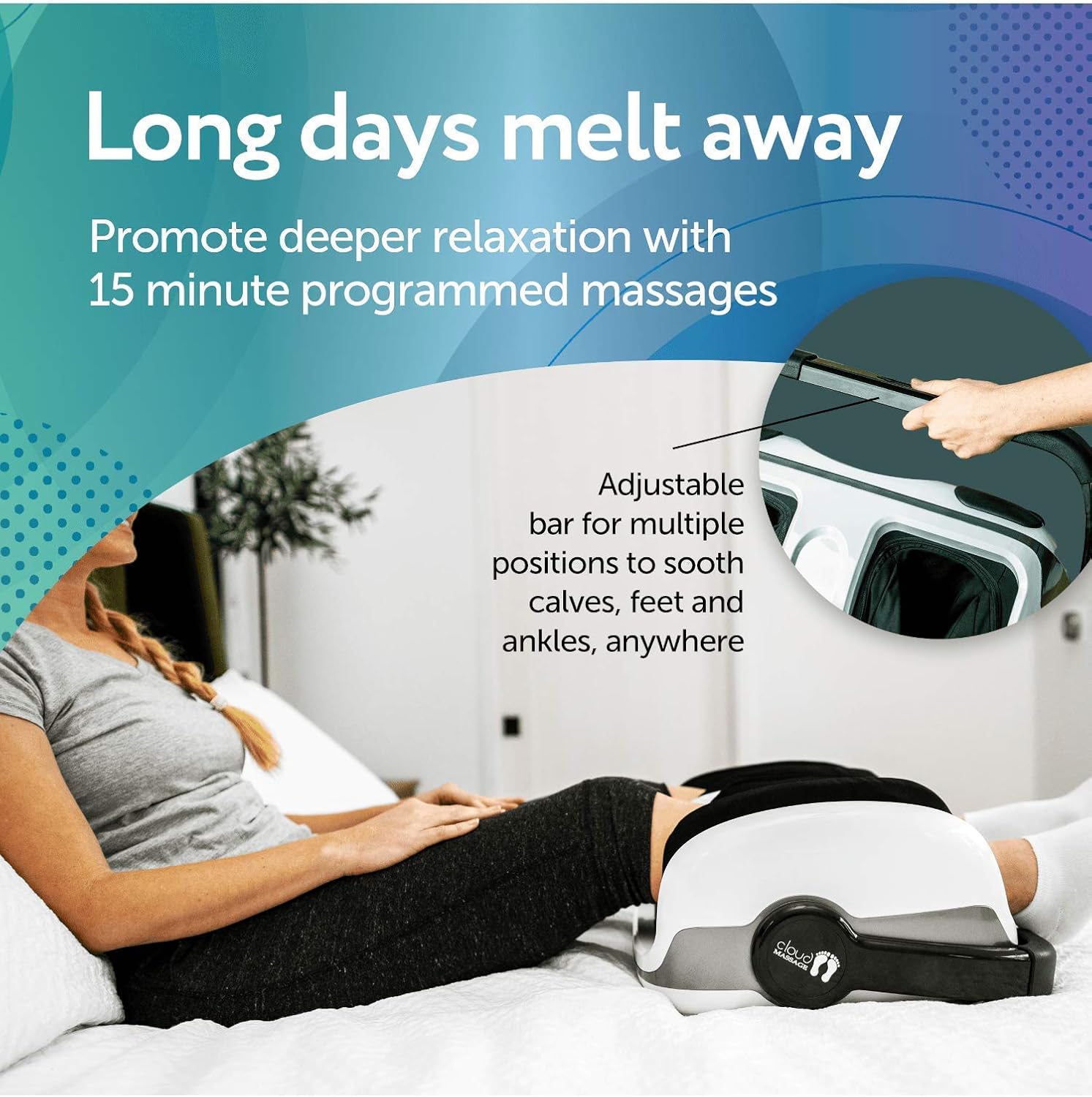 Cloud Massage Shiatsu Foot Massager Machine -Increases Blood Flow Circulation, Deep Kneading, with Heat Therapy -Deep Tissue, Plantar Fasciitis, Diabetics, Neuropathy: Health & Personal Care