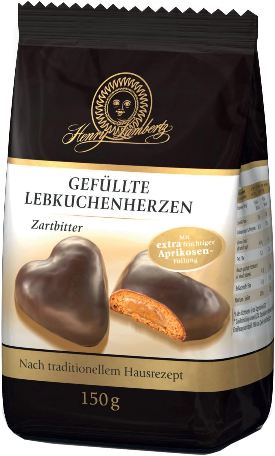 Henry Lambertz Stuffed gingerbread hearts (5 x 150g)