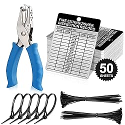 50 Sets Metal Inspection Tags Safety Inspection