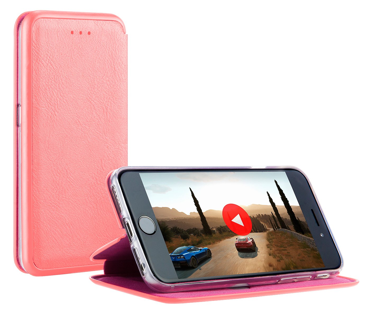 MyGadget Funda Flip con Tapa para Apple iPhone 7/8 en Cuero ...