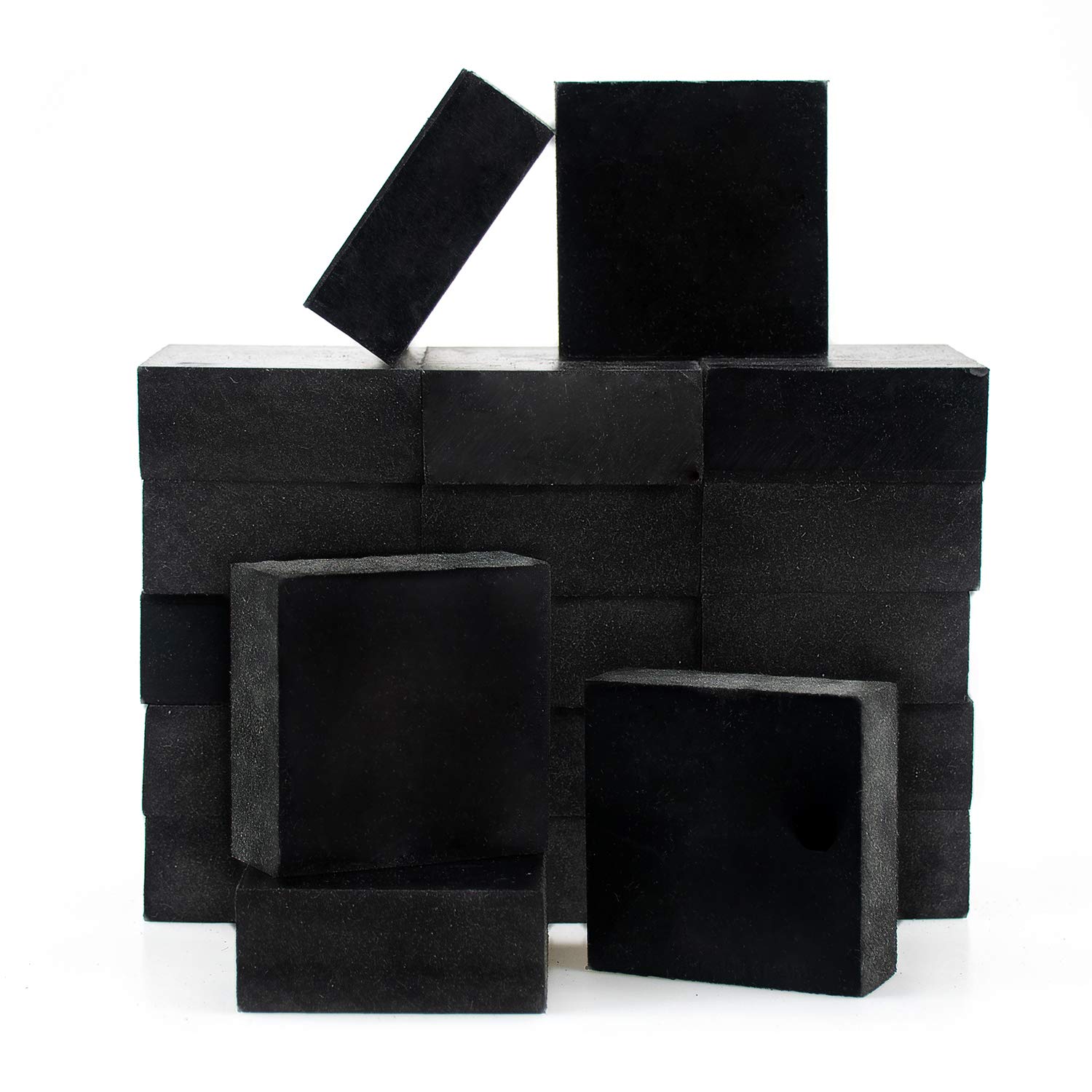 Photo 1 of Foraineam 20 Pack Flower Pot Feet Large 2" x 2" x 3/4" Flower Pot Risers Invisible Rubber Risers for Large Plant Pots or Statuary