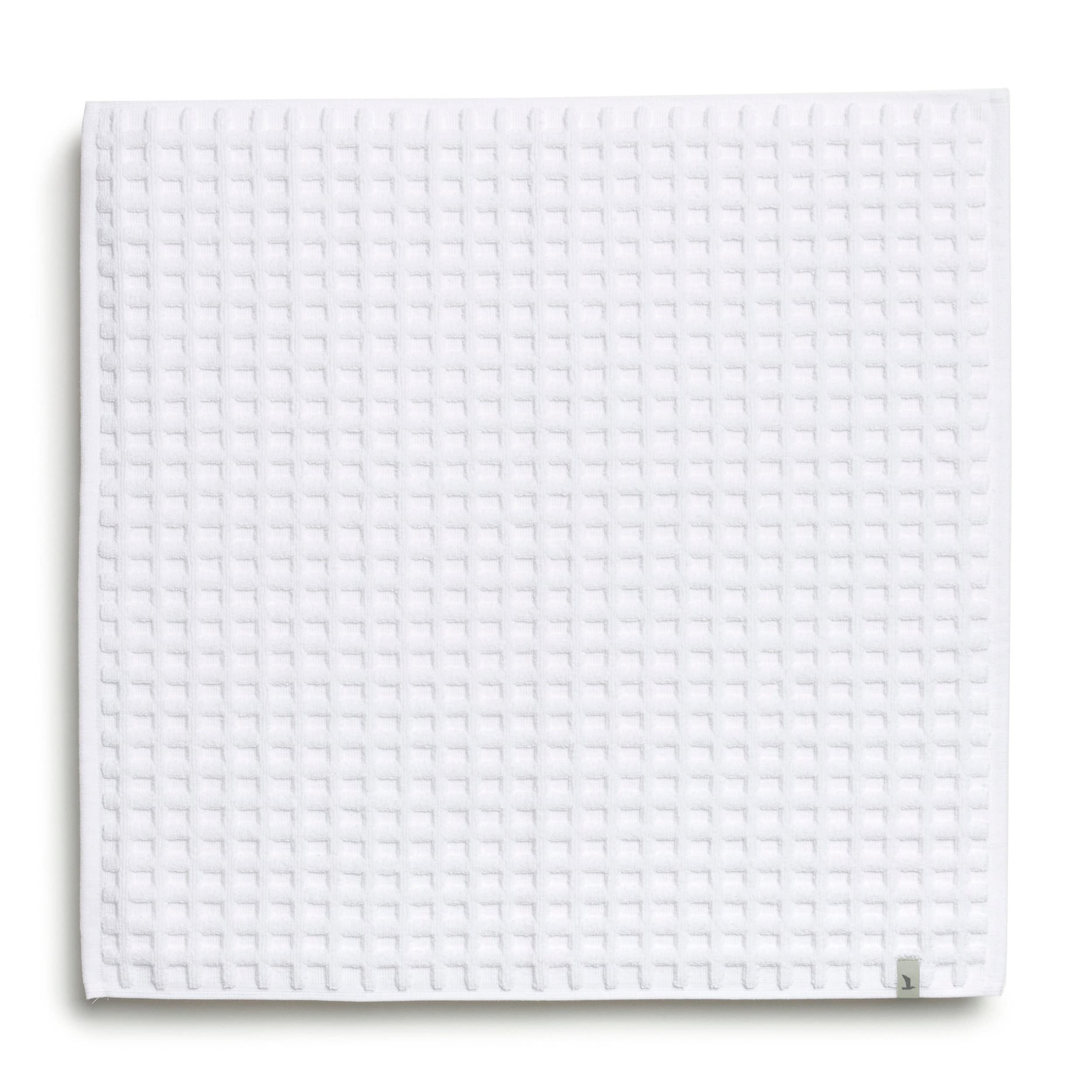 Möve Piquée bath mat 60 x 60 cm, 100% cotton, snow