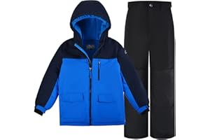 NORDOIS CHALET Boys Snowsuit With Hood Water-repellent Ski suit Windproof Winter Suit