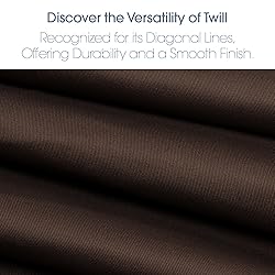Pico Textiles 5 Yards Bolt Brown Poly Cotton Twill