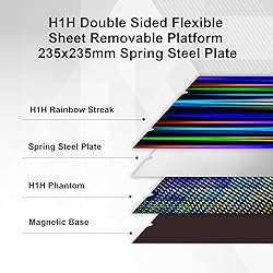 IdeaFormer H1H Build Plate 235x235mm, Rainbow