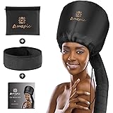 Bonnet Hood Hair Dryer Attachment - Soft, Adjustable Extra Large Bonnet Hair Dryer for Speeds Up Drying Time at Home, Easy to