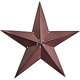 COOZZYHOUR 36Inch Large Metal Barn Star Outdoor Decoration-Americana Exterior House Decor-Metal Star for Outside Texas Stars 