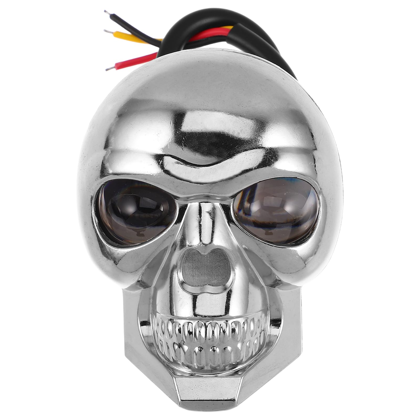 Photo 1 of PRETYZOOM Universal Skull Headlight Lamp for Motorcycles - Dual Lens Led Spotlight for Enhanced Night Safety, Compatible with Various Motorbike Brands