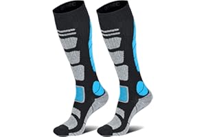 HROMEC Ski Socks Merino Wool Thermal Knee High Winter Snowboard Sport Socks Men Women, Hunting