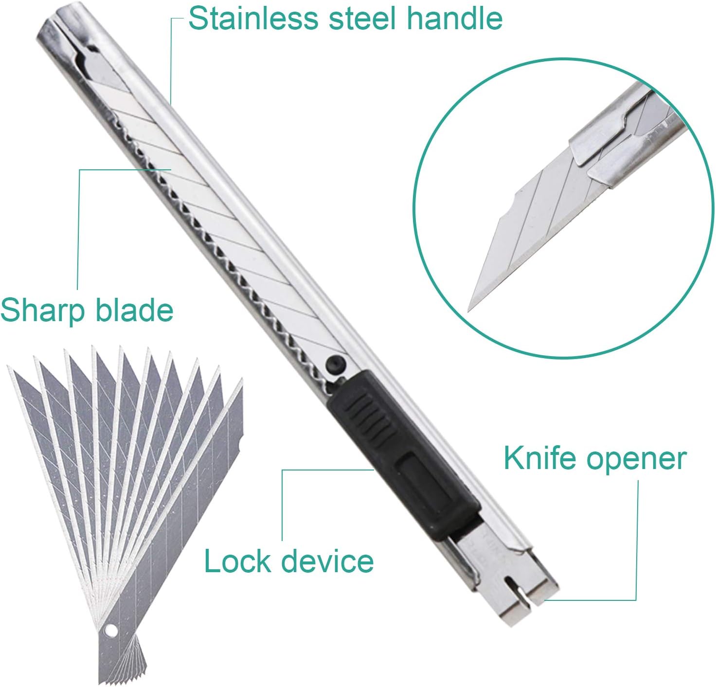 105 PCS Precision Carving Craft Hobby Knife Kit Includes 92 PCS Carving Blades with 2 Handles, 11 PCS SK5 Art Blades with 1 Handles, Cutting Board, Steel Rule for DIY Art Work Cutting, Hobby, Scrapbook : Office Products