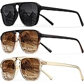 STORYCOAST Polarized Retro Aviator Sunglasses for Men Women Classic Driving Running Sports Square Aviators Sun Glasses