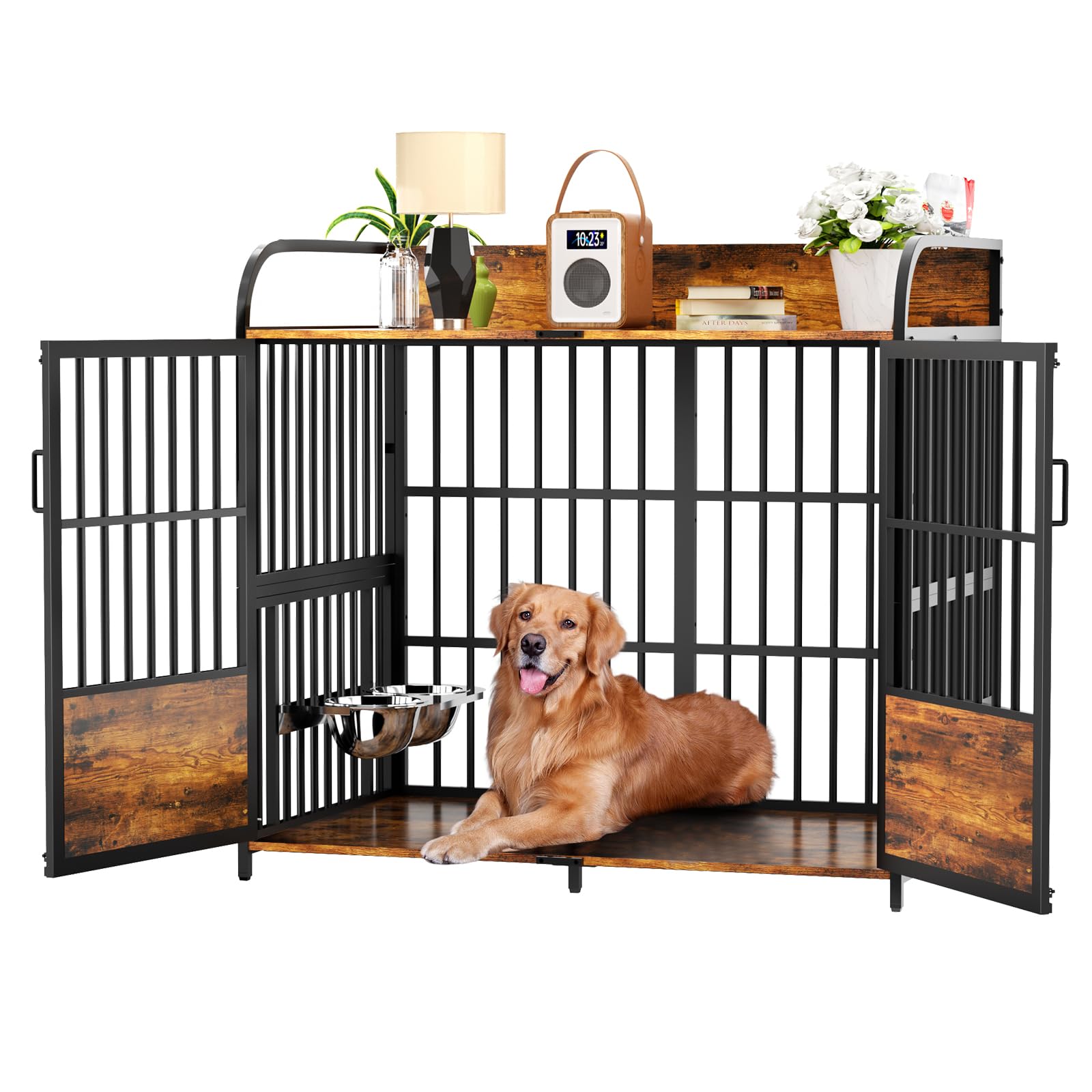 BEURUKU Large Dog Crate Furniture, XXL Dog Crate