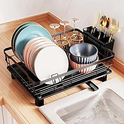 GSlife Dish Drying Rack with Drainboard
