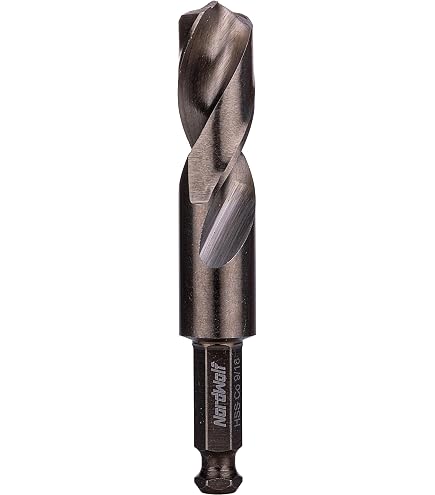 11mm Reduced Shank HSS Cobalt Drill Bit - For Metal, Stainless Steel, Iron, Total Length 140mm, Shank 9mm