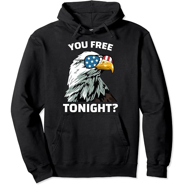 "You Free Tonight" American Flag Tank Top - Patriotic Eagle Graphic Vest For Women - View #2