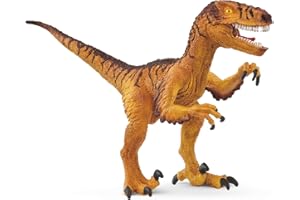 Schleich Dinosaurs - 7", Realistic Velociraptor Dinosaur Toy. Detailed Dino Action Figure with Movable Jaw for Boys and Girls. Fun, Imaginative Play Figurine Dinos - Cool Toys for Kids Ages 5+, 15045