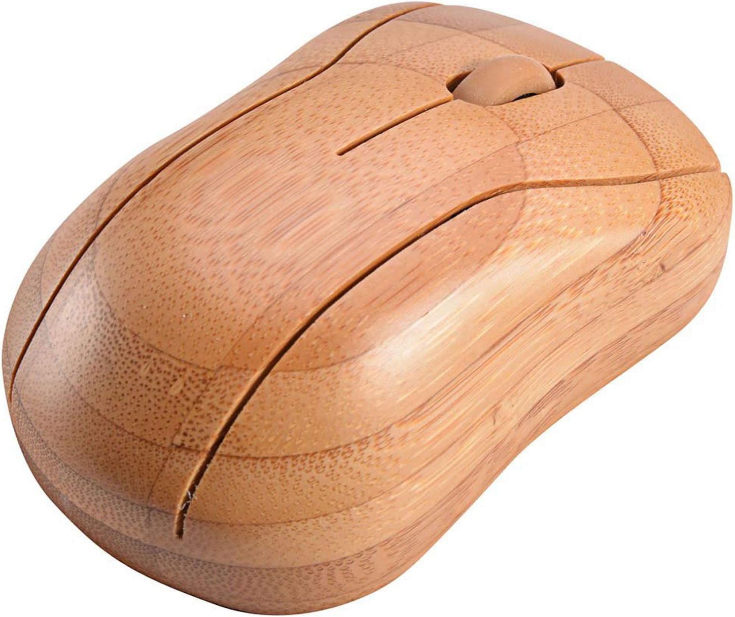 Horsebiz Bamboo 2.4 GHZ Wireless Optical Mice DPI 1200/1600 for PC, Laptop, Notebook, Computer, MacBook