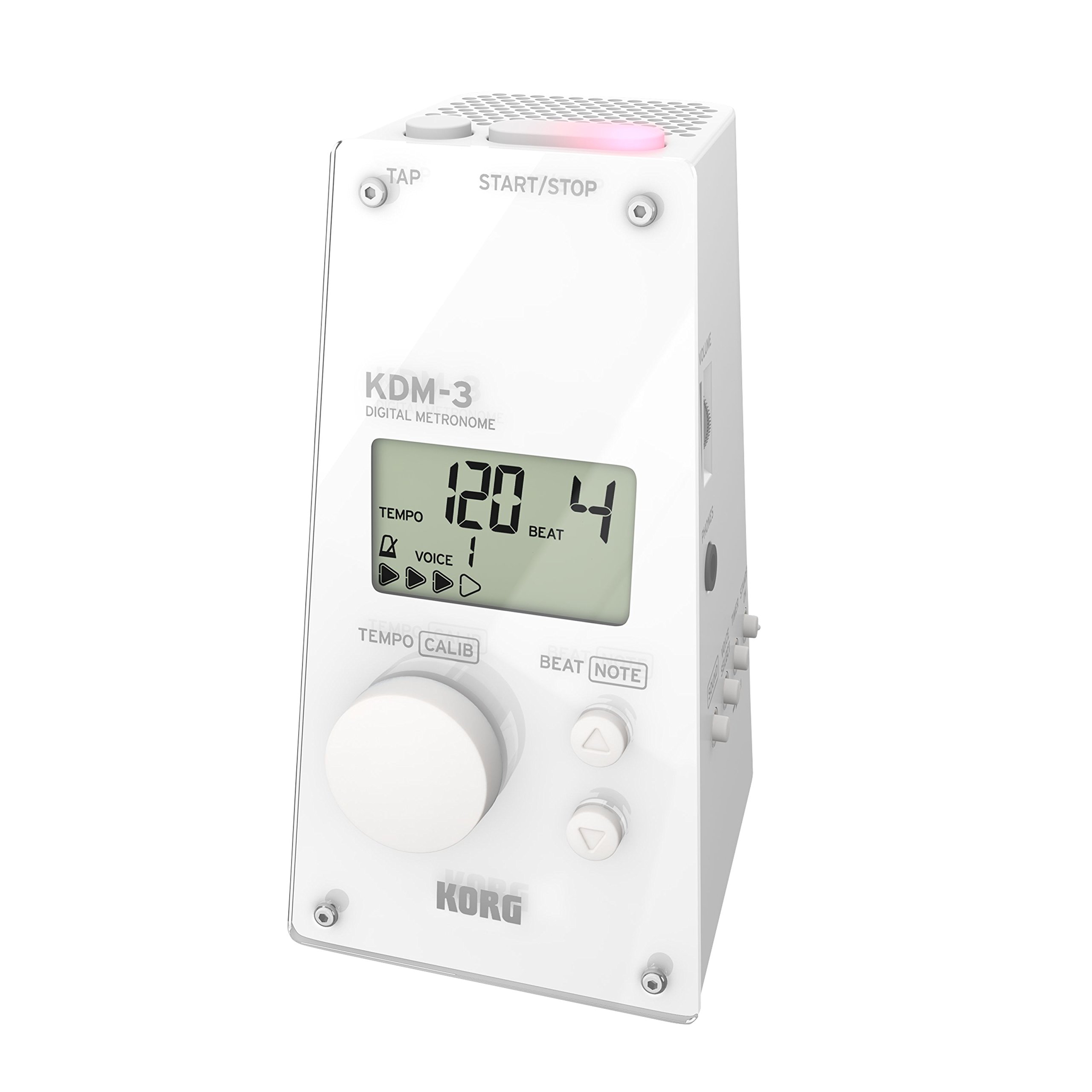 Korg - KDM3-WH - Pyramid Style Digital Metronome - White