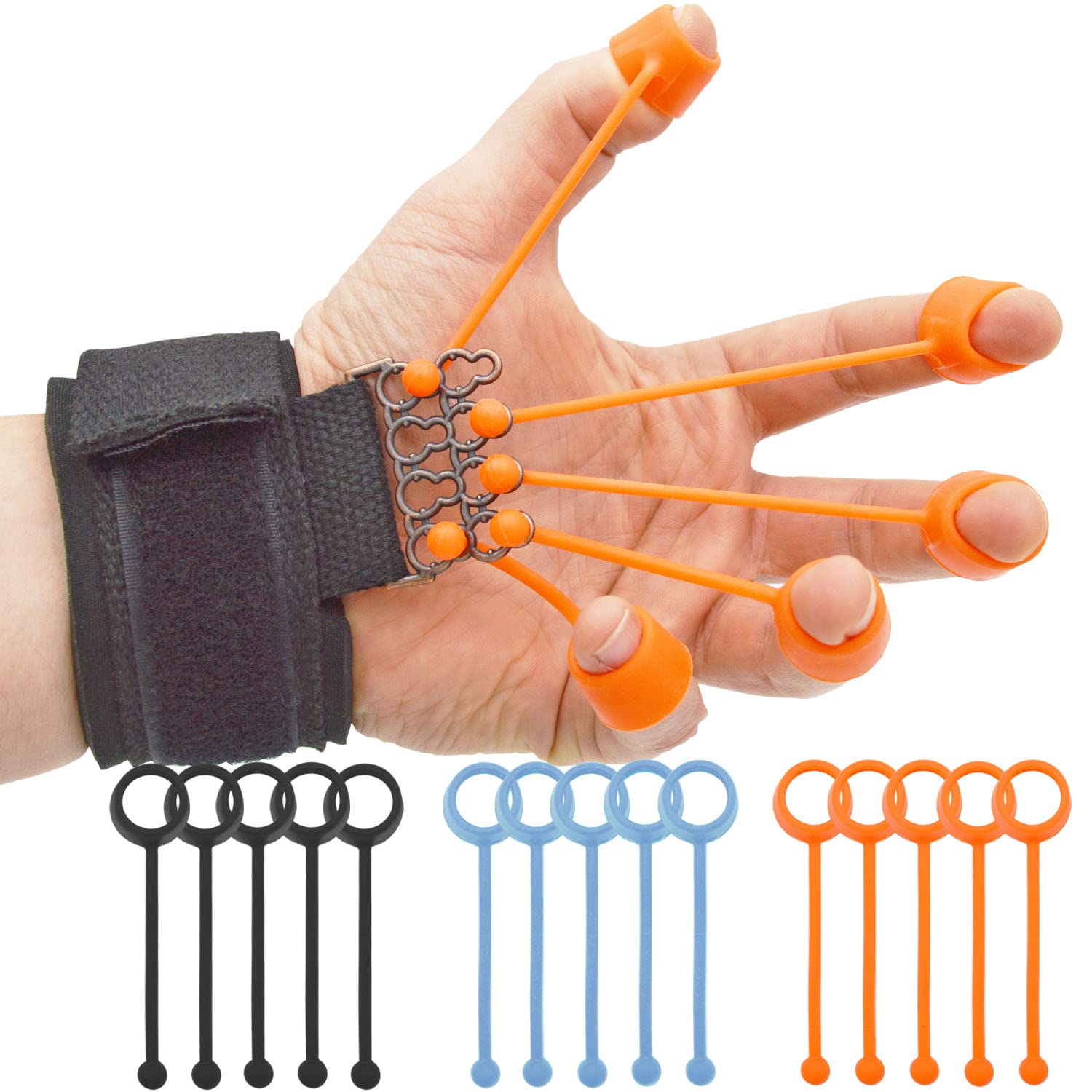 GALAXY BEAUTY Finger Strengthener Set Hand Grip Forearm Strengthener Exerciser (18-34kg)