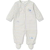 Kissy Kissy Baby-Boys Infant Dino Digs Stripe Footie