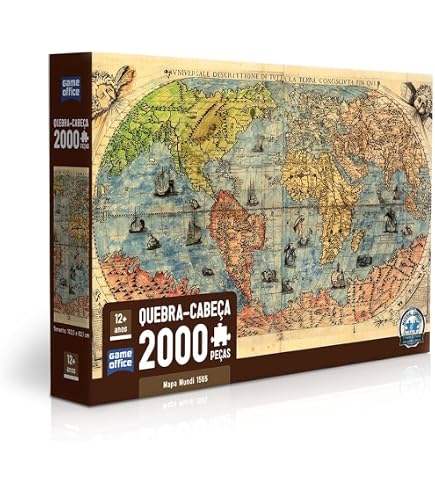 Puzzle de 4.000 peças - o mapa do mundo | Amazon.com.br