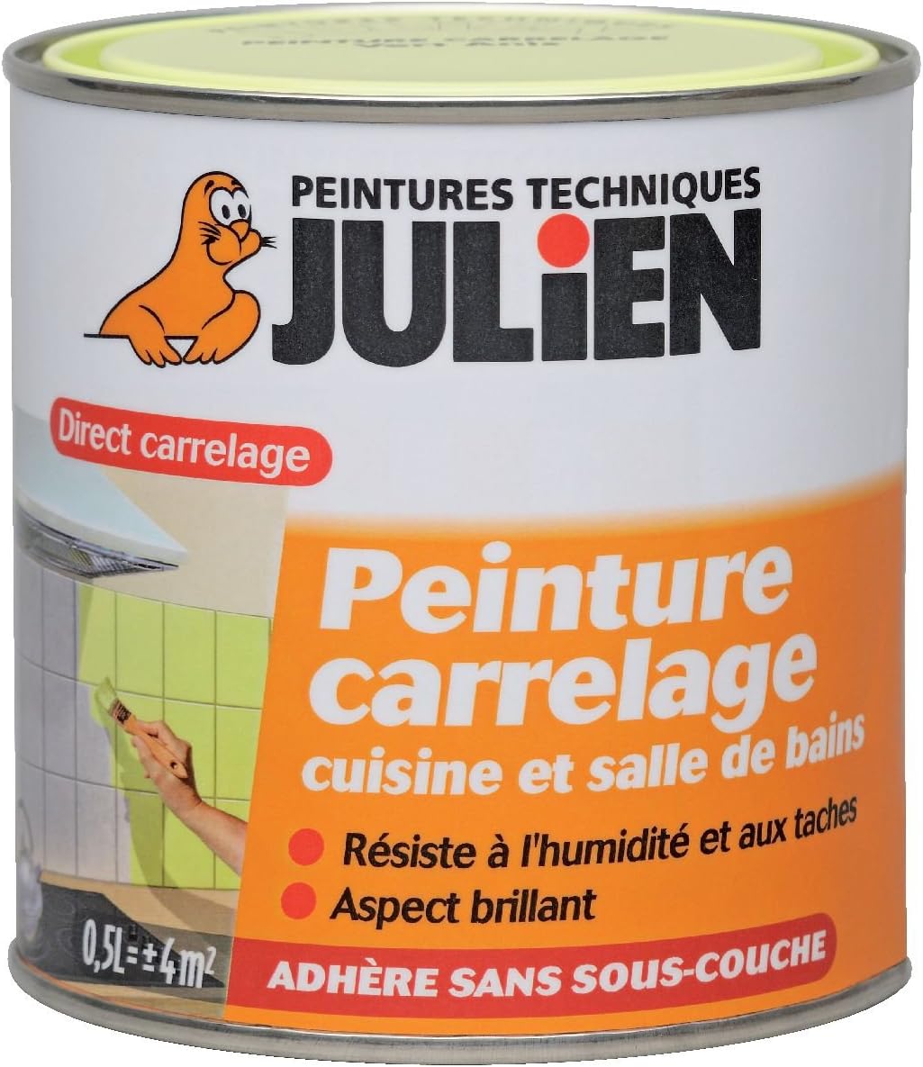 Julien Peinture Carrelage 05l Gris Perle