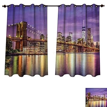 Amazon Com Rupperttextile New York Blackout Curtains Panels For