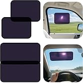 ZATOOTO Static Cling Car Sun Shade for Side Window & Windshield, 4 Pack Expandable Window Shade Sun Blocker Car Windshield Sunshade｜Reinforced Frame｜Anti-Glare｜(2 Pack, 9.84*7 in & 2 Pack, 15.7*7 in)